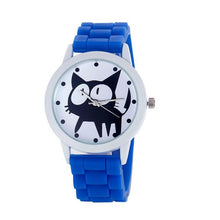 Load image into Gallery viewer, Fashion Cute Cat Watch Women 2017 Rubber Quartz Wrist watch Clock Child Girls Sports Quartz-watch Relogio Feminino