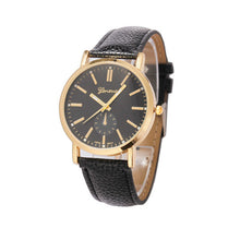 Load image into Gallery viewer, 2017 Fashion Casual Men&#39;s Watches Geneva Quartz Watch PU Leather Watch Cock Male Relogio Masculino