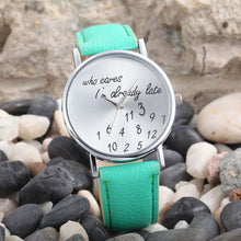 Load image into Gallery viewer, Relojes mujer 2017 watches for women Letter PU Leather Women Quartz Watch Watches montre femme clock Relogio Feminino