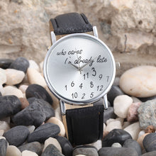 Load image into Gallery viewer, Relojes mujer 2017 watches for women Letter PU Leather Women Quartz Watch Watches montre femme clock Relogio Feminino