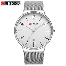 Load image into Gallery viewer, CURREN Fashion Simple Luxury brand CURREN Quartz Watch Men Stainless Steel Mesh Strap Thin Clock Male Casual Wristwatch Date