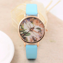 Load image into Gallery viewer, Fashion &amp; Casual Watch Women dragonfly Retro Leather Band Quartz Analog Wrist Watch 6 Colors Watches reloj hombre