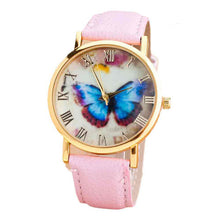 Load image into Gallery viewer, Hot Sale Womens Butterfly Style Leather Band Analog Quartz Wrist Watch Women Ladies Dress Watches Female Casual Wristwatches
