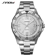 Load image into Gallery viewer, SINOBI Sports Watch Men&#39;s Top Brand Luxury Male Luminous Full Stainless Steel Quartz Business Wristwatch Relogio Masculino