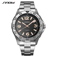 Load image into Gallery viewer, SINOBI Sports Watch Men&#39;s Top Brand Luxury Male Luminous Full Stainless Steel Quartz Business Wristwatch Relogio Masculino
