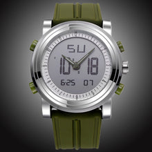 Load image into Gallery viewer, SINOBI Chronograph Men&#39;s Sports Watches Digital Quartz Dual time display Waterproof Top Luxury Brand Males Clock rubber band